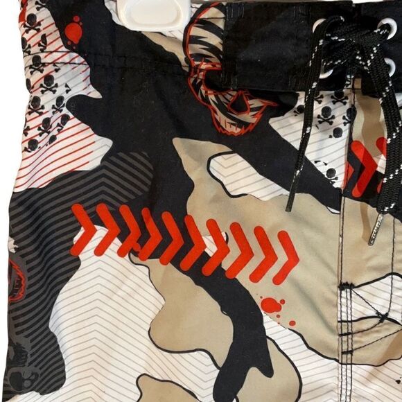 Joe Boxer Boy’s Skull Swim Trunks, 14 - Picture 4 of 11